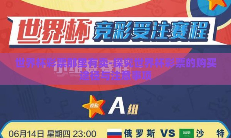 世界杯彩票那里有卖-探究世界杯彩票的购买途径与注意事项
