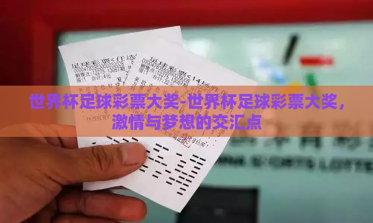 世界杯足球彩票大奖-世界杯足球彩票大奖，激情与梦想的交汇点