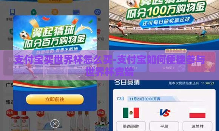 支付宝买世界杯怎么买-支付宝如何便捷参与世界杯竞猜