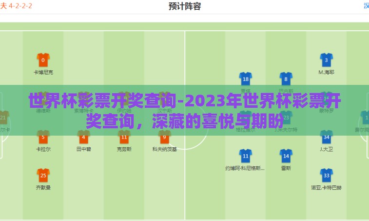 世界杯彩票开奖查询-2023年世界杯彩票开奖查询，深藏的喜悦与期盼