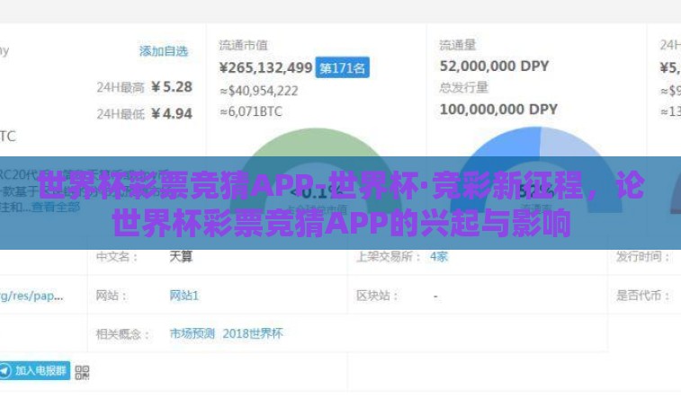 世界杯彩票竞猜APP-世界杯·竞彩新征程，论世界杯彩票竞猜APP的兴起与影响