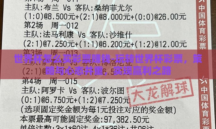 世界杯怎么买彩票赚钱-玩转世界杯彩票，策略与心态并重，实现赢利之路