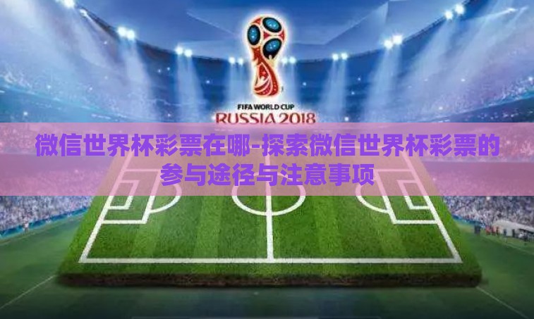 微信世界杯彩票在哪-探索微信世界杯彩票的参与途径与注意事项