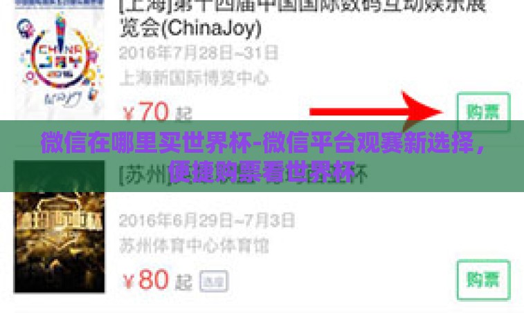 微信在哪里买世界杯-微信平台观赛新选择，便捷购票看世界杯