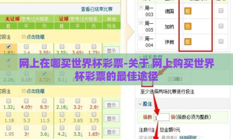 网上在哪买世界杯彩票-关于 网上购买世界杯彩票的最佳途径