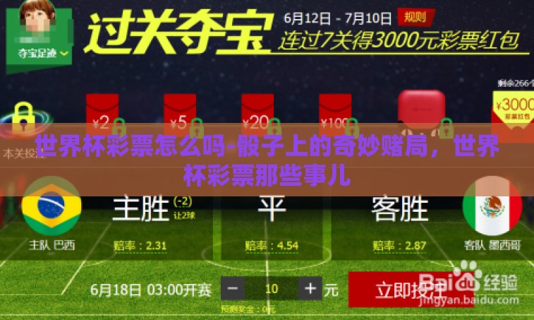 世界杯彩票怎么吗-骰子上的奇妙赌局，世界杯彩票那些事儿