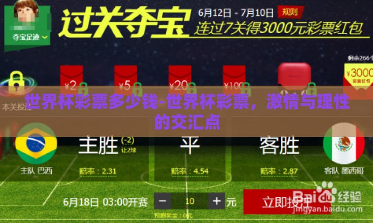 世界杯彩票多少钱-世界杯彩票,激情与理性的交汇点 世界杯彩票多少钱-世界杯彩票,激情与理性的交汇点