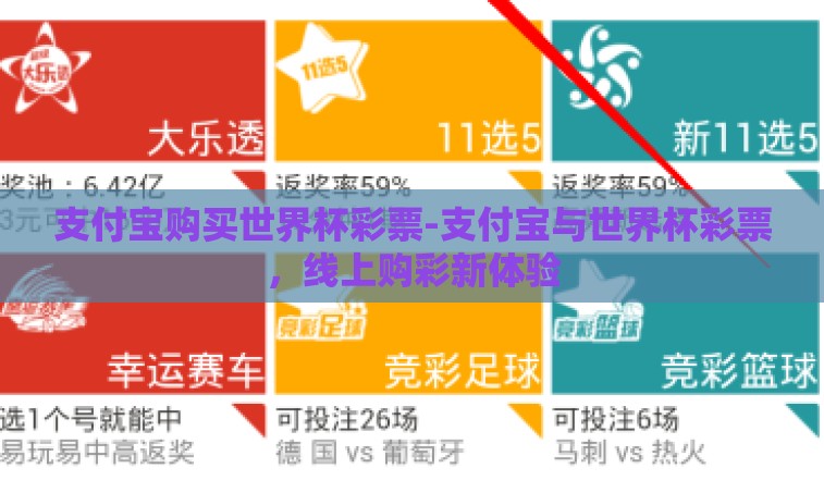 支付宝购买世界杯彩票-支付宝与世界杯彩票，线上购彩新体验