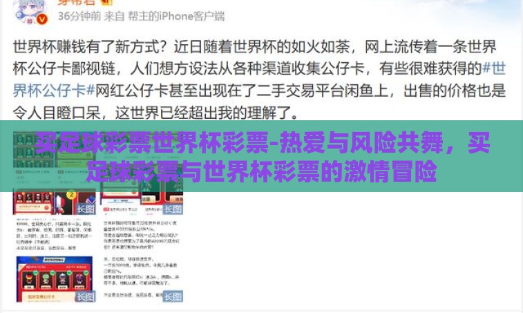 买足球彩票世界杯彩票-热爱与风险共舞，买足球彩票与世界杯彩票的激情冒险